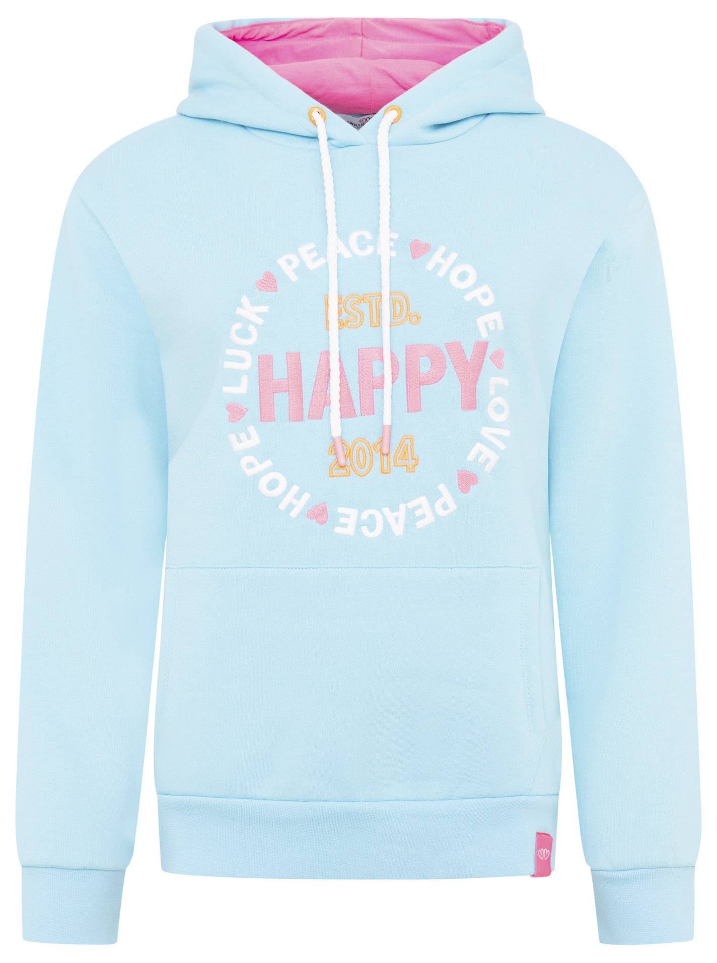 Hoodie "Smile Everyday" Türkis M