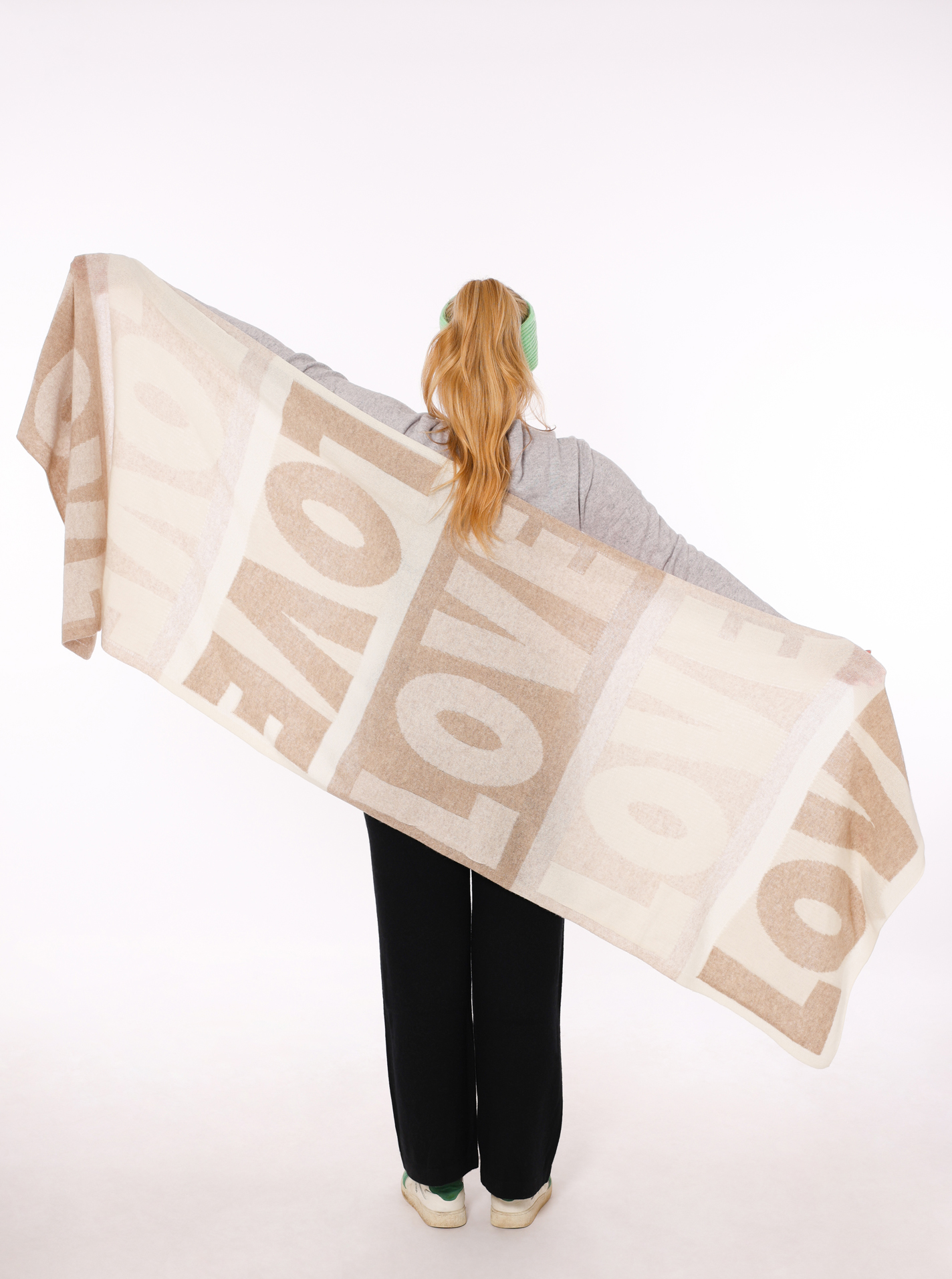 100% XXL Cashmere Stola "LOVE"