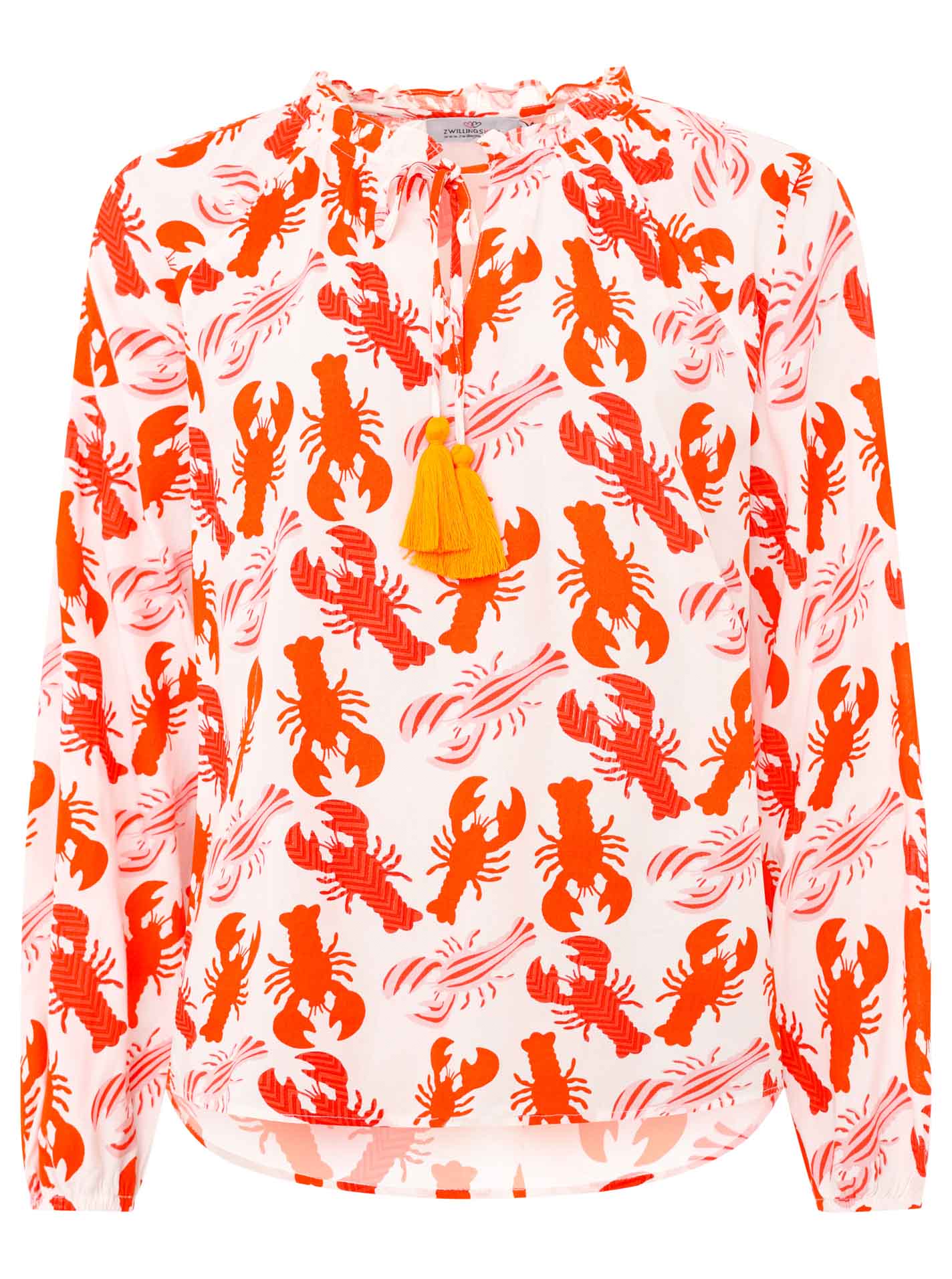 Bluse Viskose "Großer Lobster"