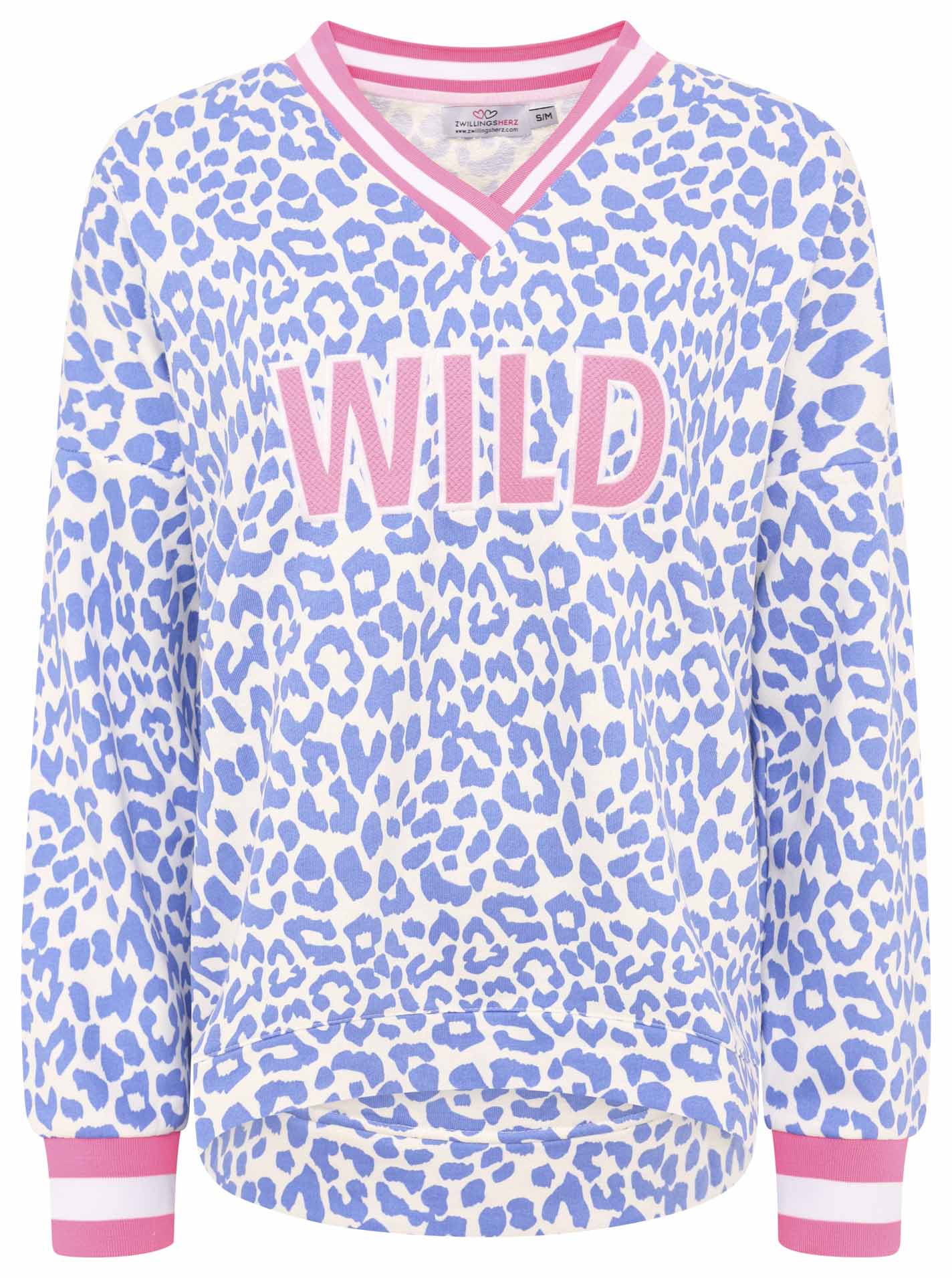 Sweatshirt V-Neck "Leo Pastell"