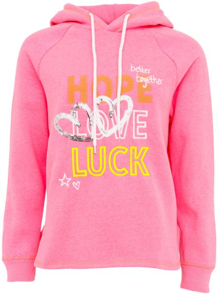 Hoodie BW "Hope Love Luck"