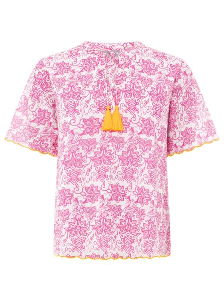 Kurzarm Bluse BW "Happy Flower"