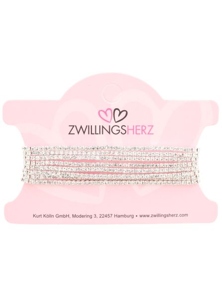 Armband 10er Set "dünnes Glitzer"