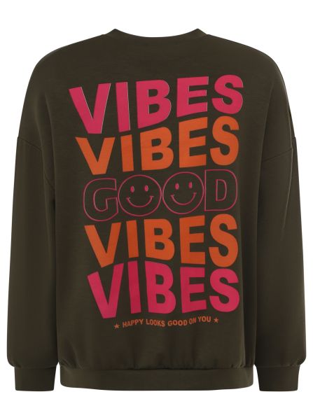 Pullover BW "Good Vibes Smile"