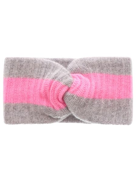 100% Cashmere Stirnband "Streifen"