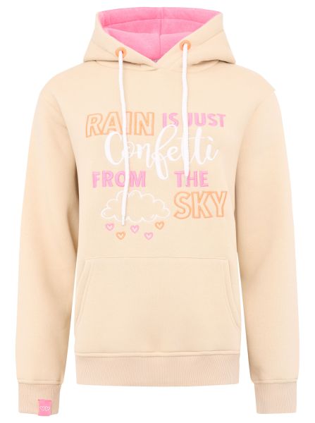 Hoodie BW "Confetti Rain"