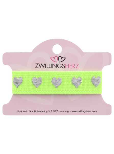 Armband 10er Set "Neon Herzen"