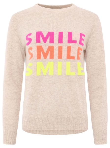 100% Cashmere Rundhals Pullover "SMILE"