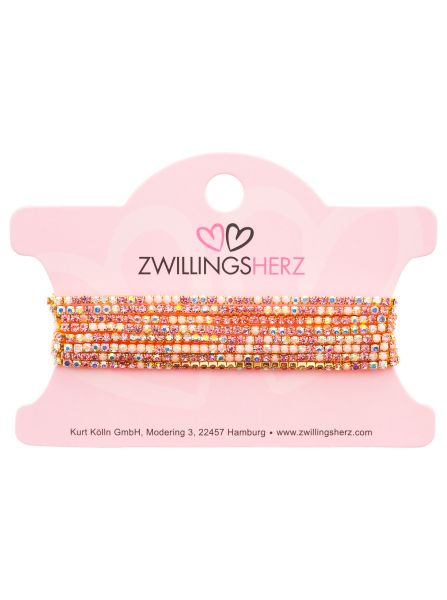 Armband 10er Set "dünnes Glitzer"