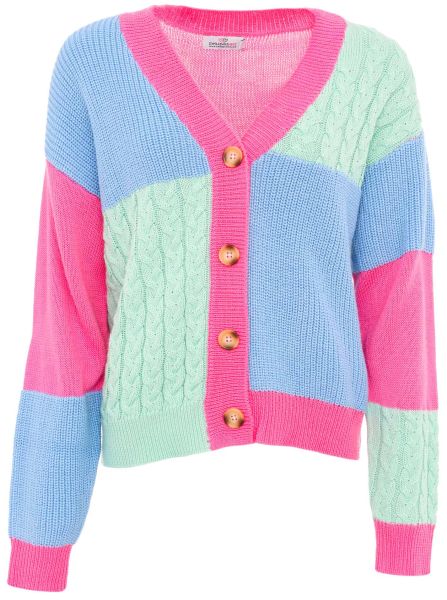 Cardigan Wolle "Color Mix"