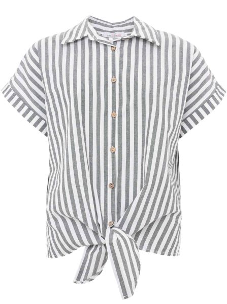 Bluse BW "Streifen & Schleife"