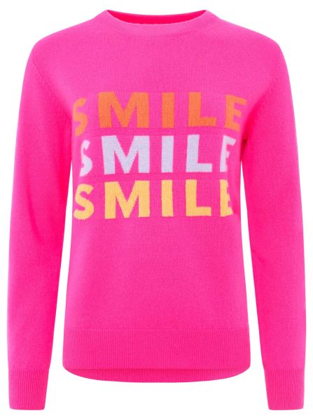 100% Cashmere Rundhals Pullover "SMILE"