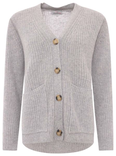 100% Cashmere Cardigan "Rippe"