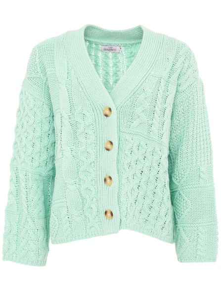 Cardigan Wolle "Zopfstrick"