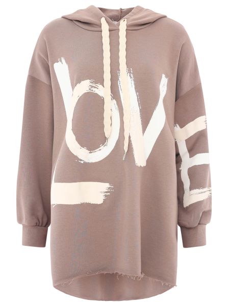 Oversize Hoodie BW "Love"