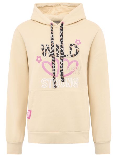 Hoodie BW "Wild Strong Happy"