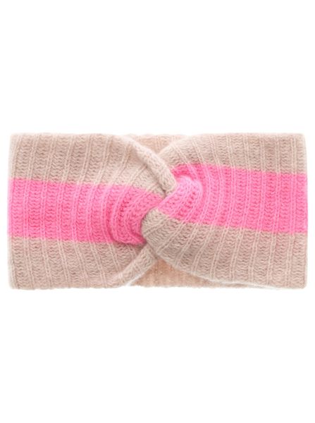 100% Cashmere Stirnband "Streifen"