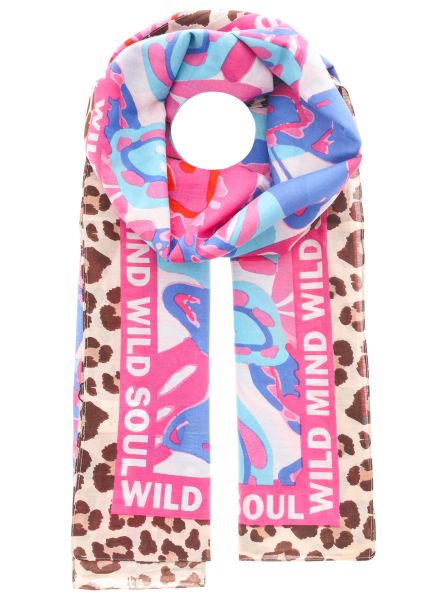 Schal BW/Seide Digital Print "Wild Flower & Summer Vibes"