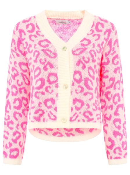 Cardigan Wollmix "Neon Leo"