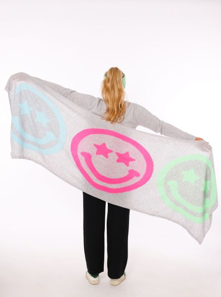 100% XXL Cashmere Stola "Happy Face"